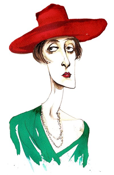 Victoria Mary Vita Sackville-West English poet and novelist; caricature by Neale Osborne